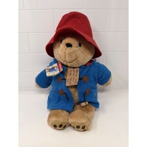 Paddington Bear Plush 15 inch Stuffed Animal Blue Coat Red Hat with Tags